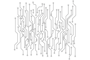 Abstract futuristic circuit board Illustration, Circuit board with various technology elements. Circuit board pattern for technology background. Vector illustration