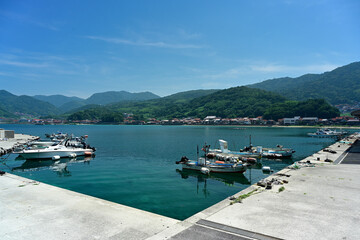 島根半島の漁村
