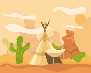 west teepee cactus © Stockgiu