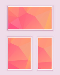 Polygonal Mosaic Background, Low Poly Style, Vector illustration, Business Design Templates