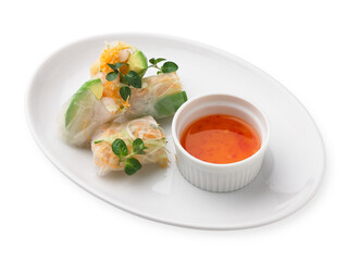 エビと野菜の生春巻き