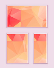 Fototapeta premium Polygonal Mosaic Background, Low Poly Style, Vector illustration, Business Design Templates