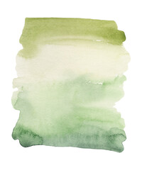 Watercolor green stain, spot, splash. Abstract Texture, Background.