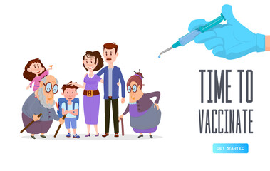 Time to vaccinate - The whole family decides to get vaccinated