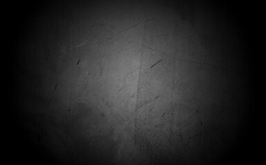 Old wall texture cement dark black gray  background abstract grey color design are light with white gradient background.