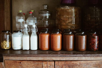 tomato paste and sun dried tomatoes marinated in olive oil