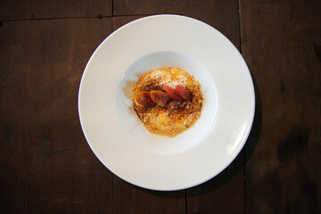 tomatoes with farmer paneer cottage cheese. vegetarian meal appetizer.