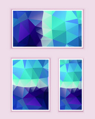 Fototapeta premium Polygonal Mosaic Background, Low Poly Style, Vector illustration, Business Design Templates