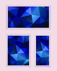 Polygonal Mosaic Background, Low Poly Style, Vector illustration, Business Design Templates