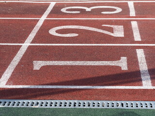 school stadium road markings line
