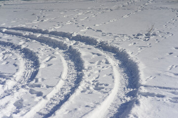 Spuren im Schnee