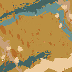 Obraz premium Abstract scarf pattern with lines, dots design. Hijab motif and hijab pattern for fabric print, hand drawn lines