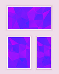 Fototapeta premium Polygonal Mosaic Background, Low Poly Style, Vector illustration, Business Design Templates