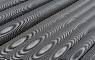 black plastic pipes for water supply