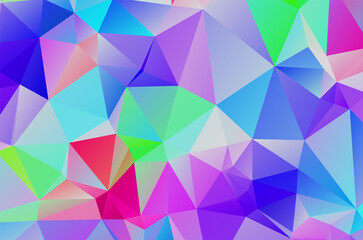Blue vivid polygonal mosaic background, creative design templates Illustration