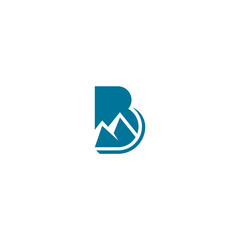 B mountain logo