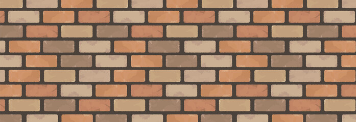 シンプルな煉瓦のパターン背景　テクスチャ壁紙　装飾イラスト