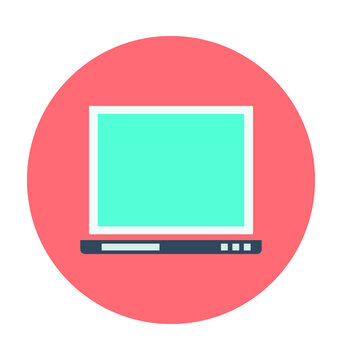Laptop Colored Vector Icon