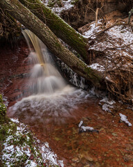 small river waterfall in the forest