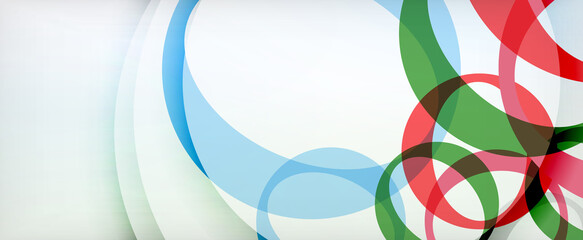 Ring geometric shapes, o letter repetition wallpaper. Abstract background for business or technology presentations, internet posters or web brochure covers