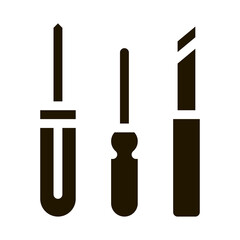 Shoe Repair Tools Icon Vector Glyph Illustration