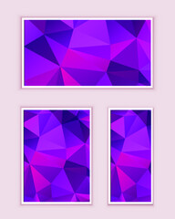 Polygonal Mosaic Background, Low Poly Style, Vector illustration, Business Design Templates