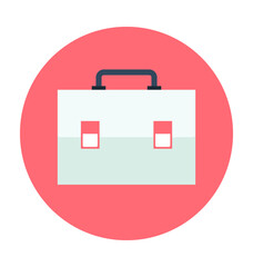 Briefcase Colored Vector Icon 