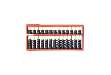 Vintage wood abacus isolated on white background , clipping path