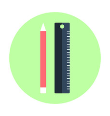 Stationery Colored Vector Icon 