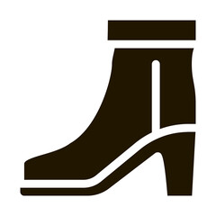Boot Shoe Icon Vector Glyph Illustration