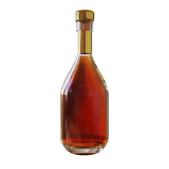bottle of red wine and Cognac
