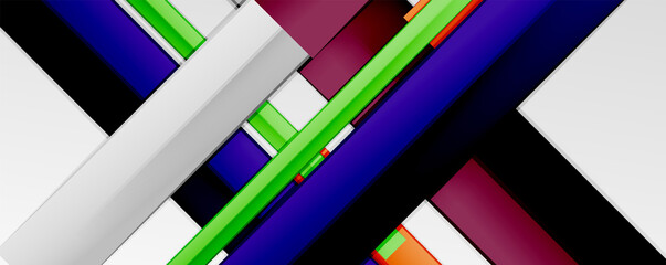 Color abstract lines trendy geometric background for business or technology presentation, internet poster or web brochure cover, wallpaper