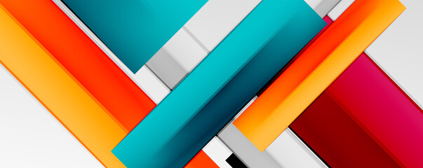 Color abstract lines trendy geometric background for business or technology presentation, internet poster or web brochure cover, wallpaper