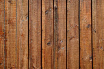 Wooden planks brown wall texture with natural pattern wood background