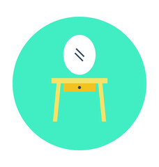 Vanity Table Colored Vector Icon