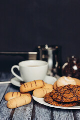 cookies on a plate sweets tea party breakfast dessert