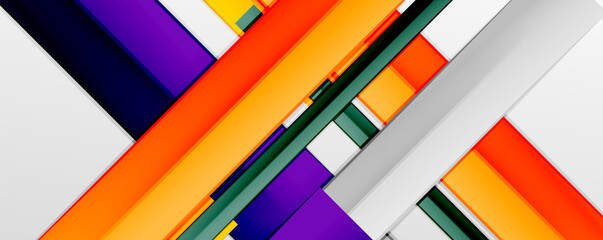 Color abstract lines trendy geometric background for business or technology presentation, internet poster or web brochure cover, wallpaper