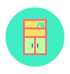 Cabinet Colored Vector Icon