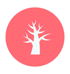 Dead Tree Colored Vector Icon