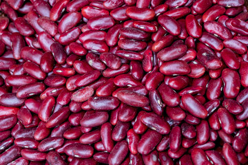 Red beans or pea nut or peanut for background.
