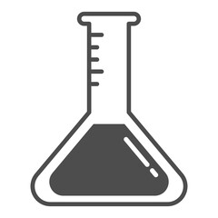 フラスコのアイコン　ベクターイラスト