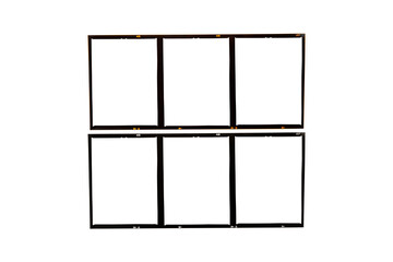 Medium format color film frame.With white space.