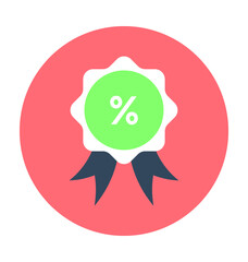 Offer Badge Colored Vector Icon