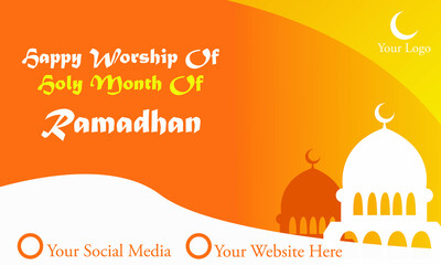 Islamic background for holy month ramadan template