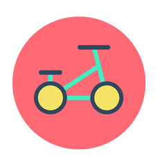 Bicycle Colored Vector Icon