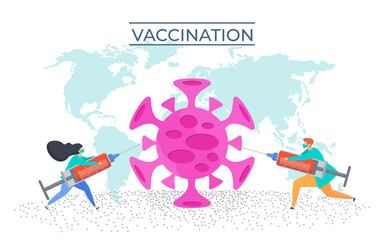 Doctors are fighting against huge red virus