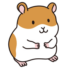 ゴールデンハムスターのイラスト