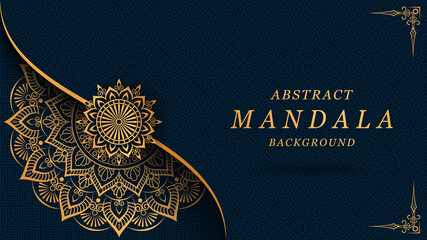 luxury mandala with gorgeous arabesque pattern style background for card, cover, print, poster, flyer, banner, brochure