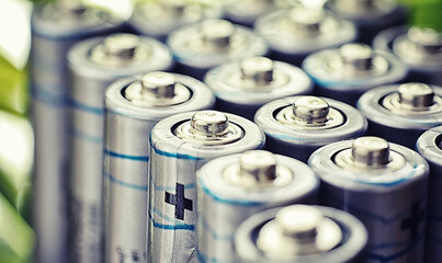 Batteries of different sizes. Caring for the environment. Disposal of used batteries. Zero waste.