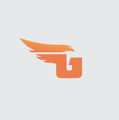  creative eagle letter g logo design inspiration, and letter text  bird logo
